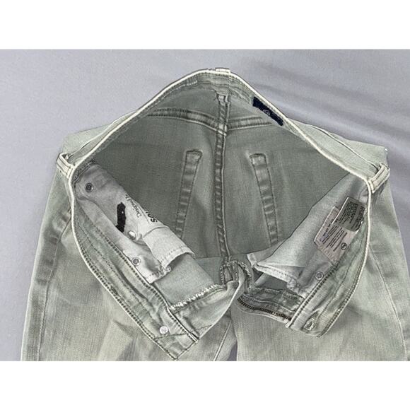 AG The Ex-Boyfriend Destroyed Stretch Denim Jeans. Green, Women's 24. GUC! - Picture 3 of 5